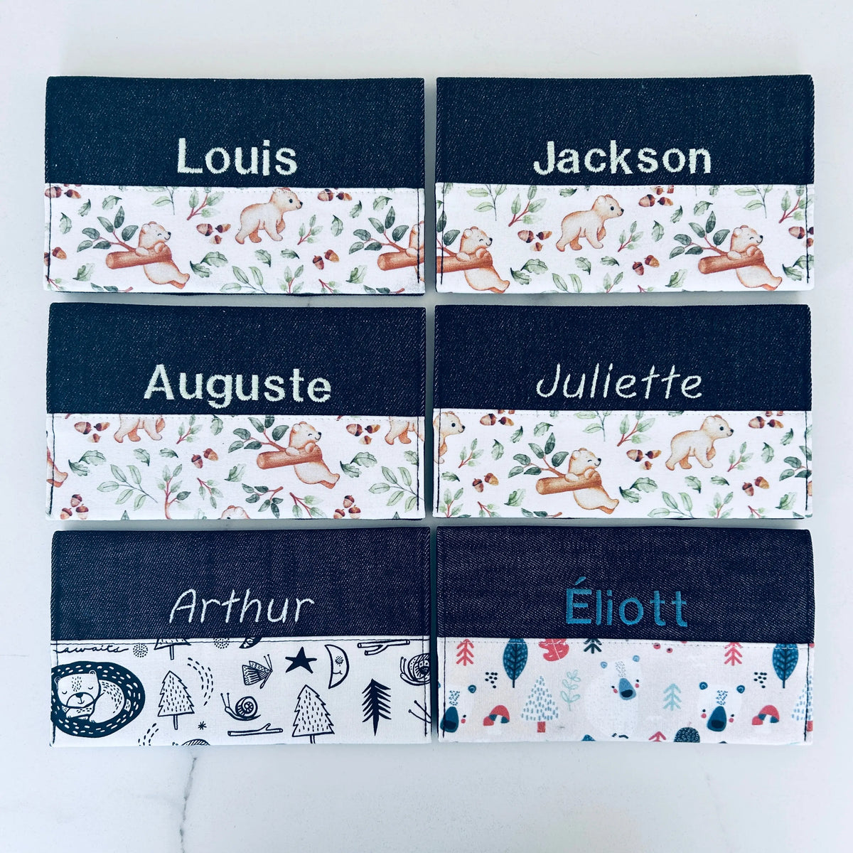 Protèges carnets tels quels oursons Lolikö