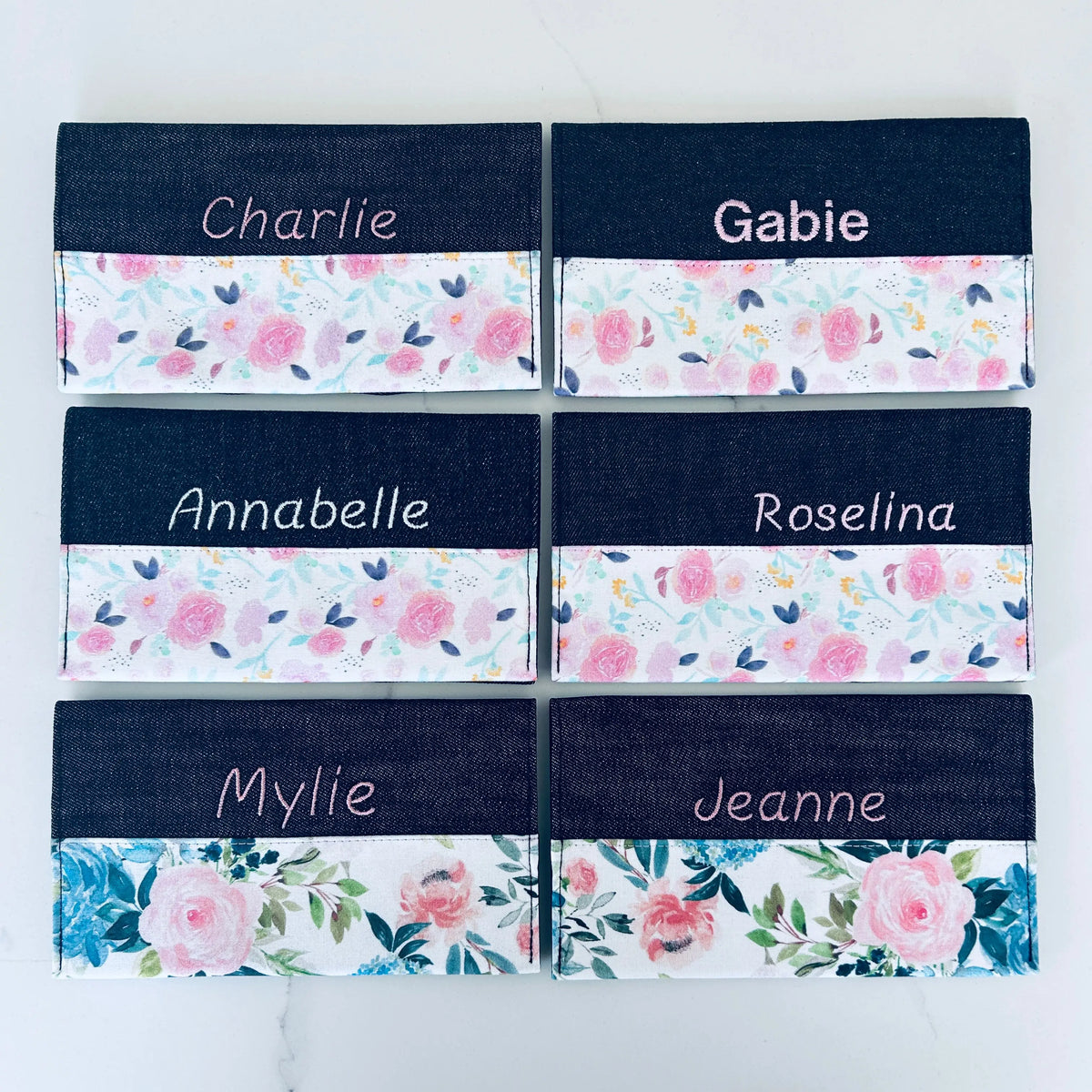 Protèges carnets tels quels fleurs Lolikö