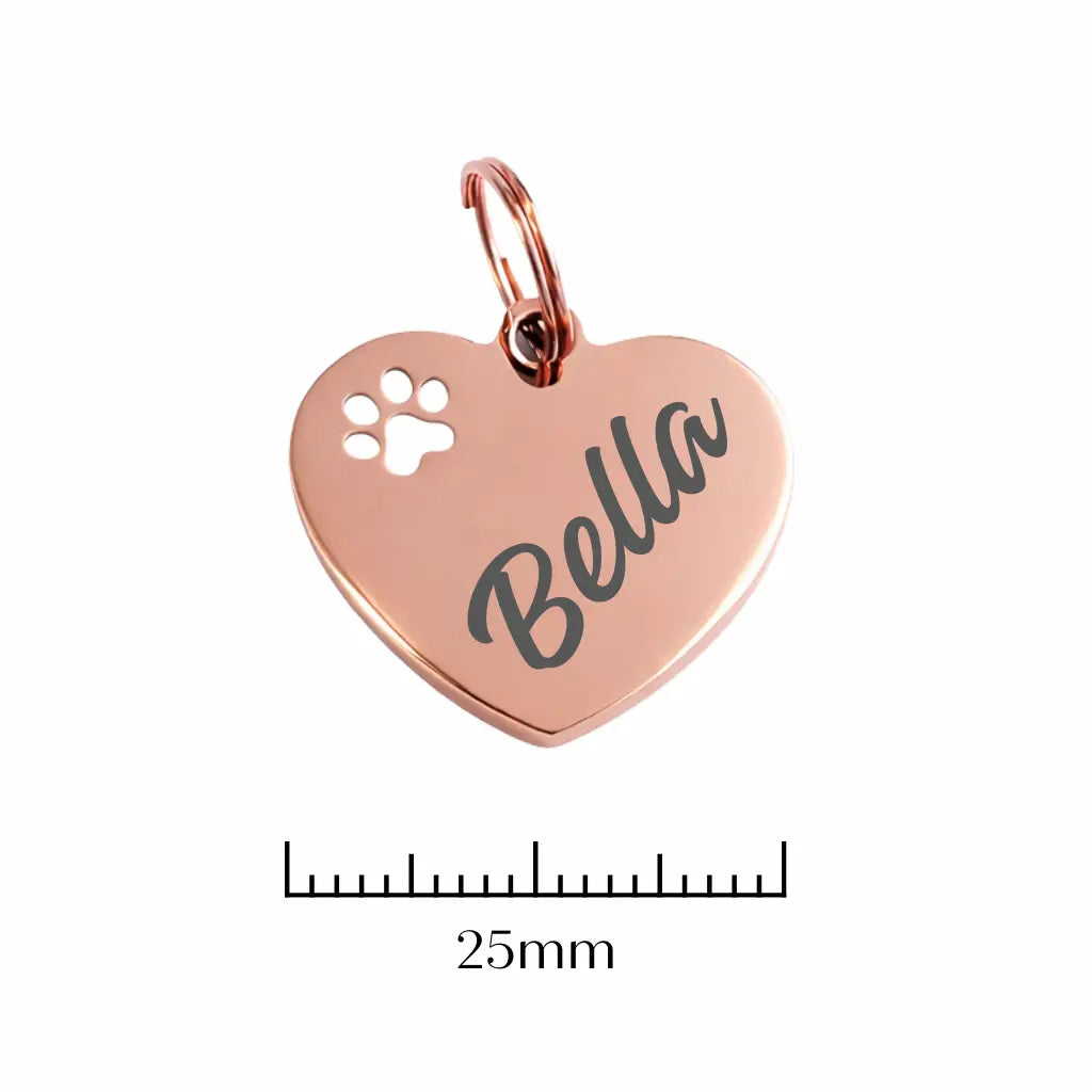 Médaille coeur personnalisée Nelly et Cie inc.