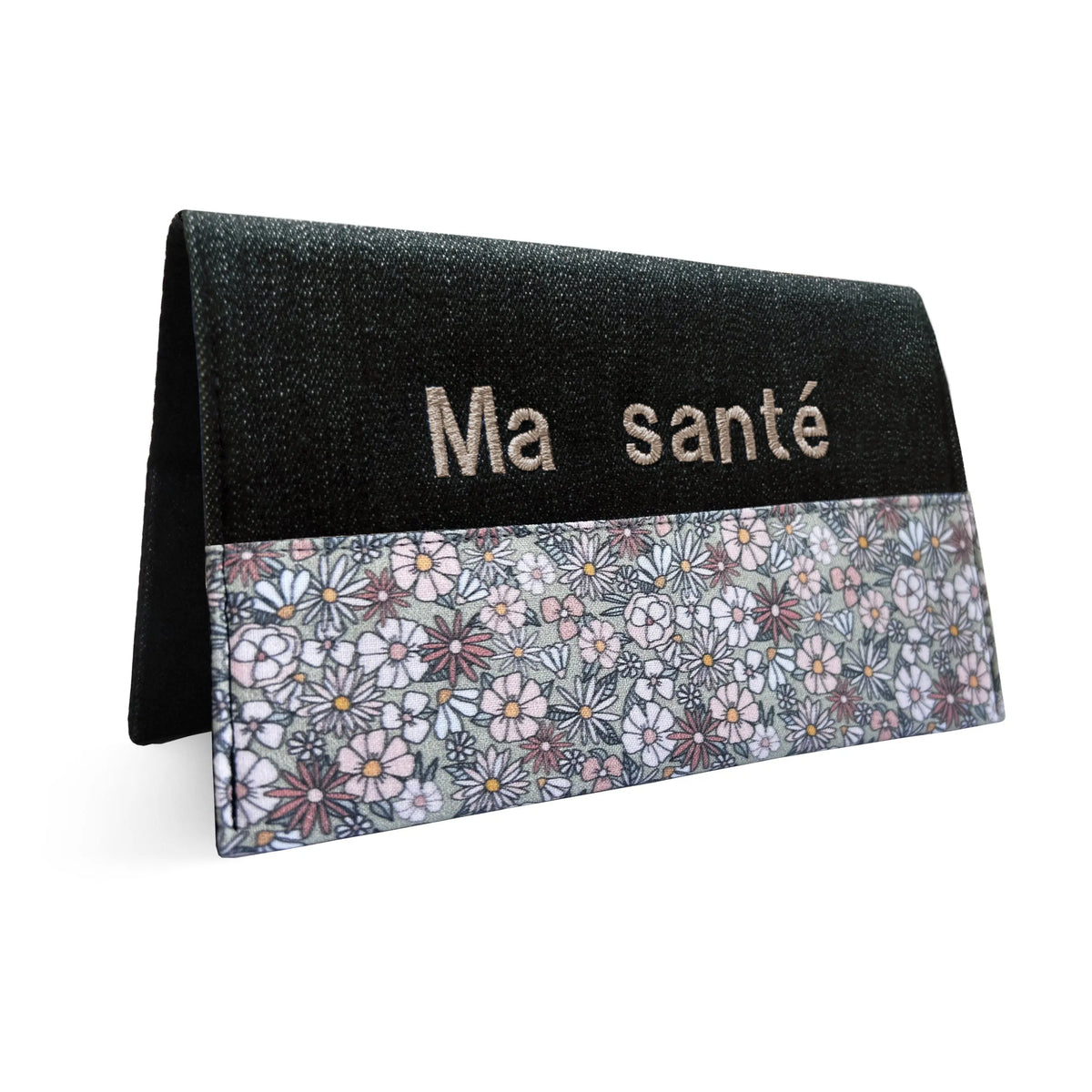 Protège carnet de santé personnalisé Lolikö Fleur verte Lolikö