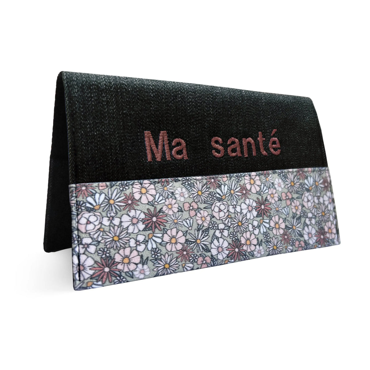 Protège carnet de santé personnalisé Lolikö Fleur verte Lolikö