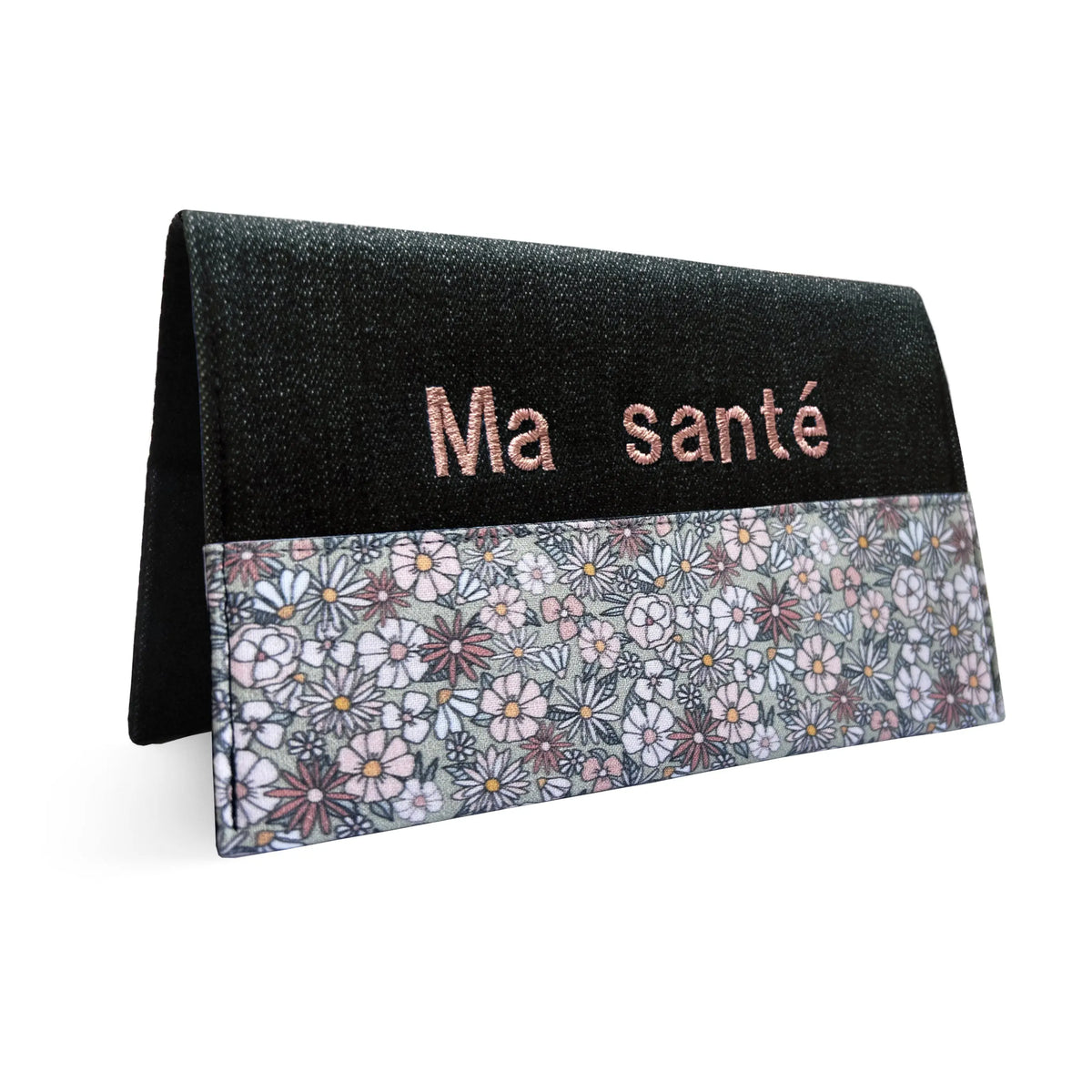 Protège carnet de santé personnalisé Lolikö Fleur verte Lolikö