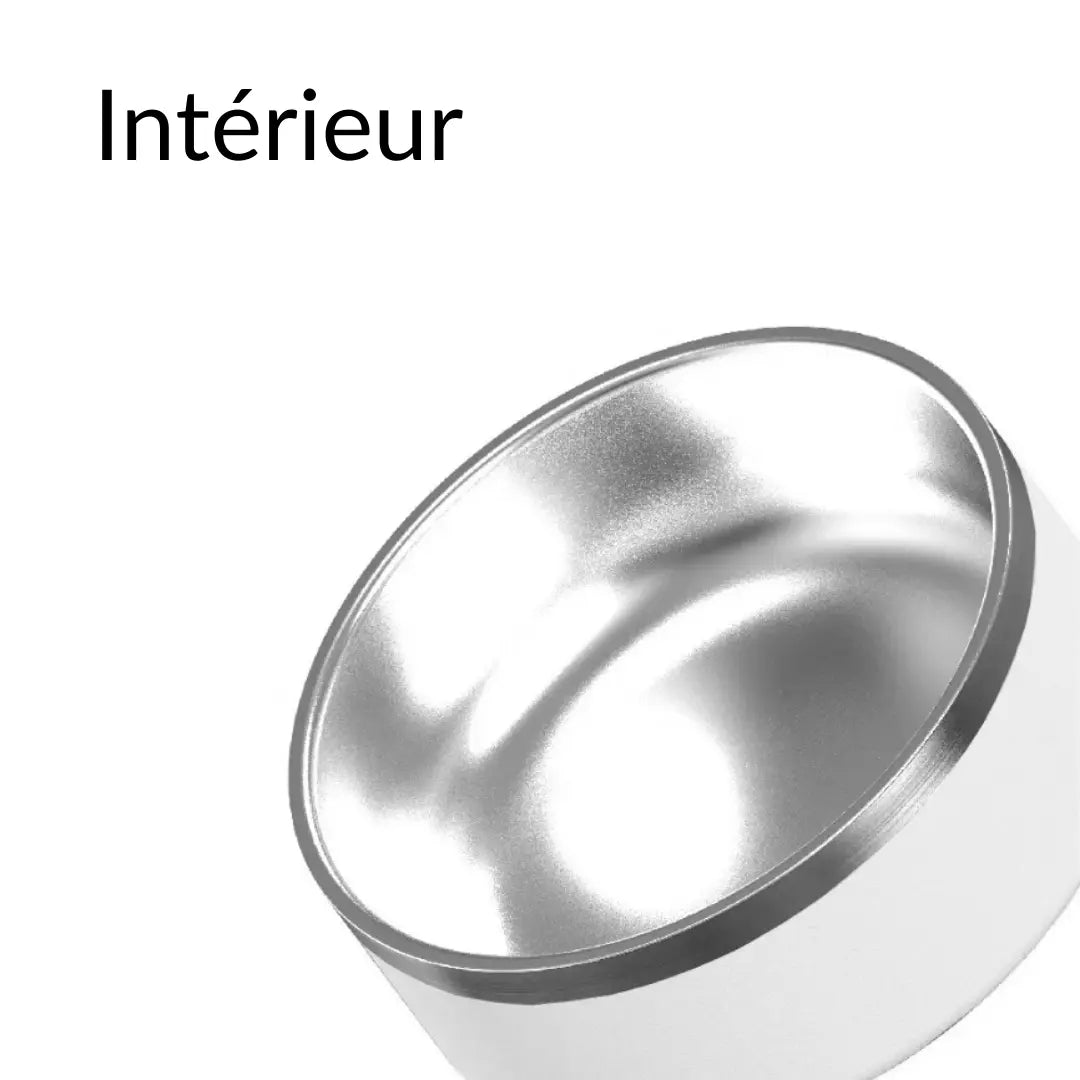 Gamelle personnalisée pour chien et chat grise Nelly et Cie inc.