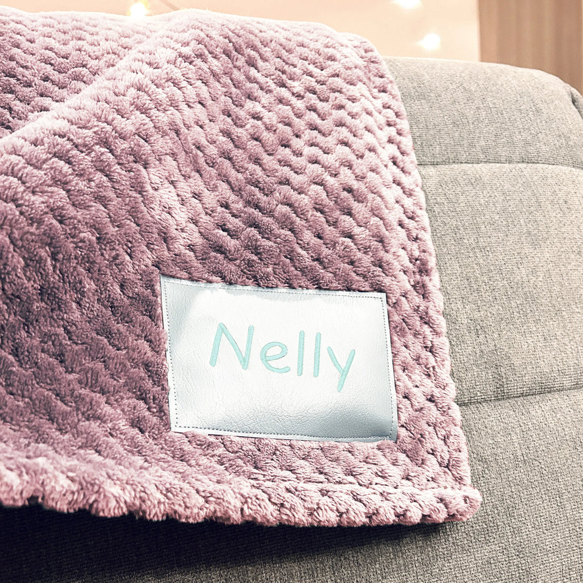 Couverture rose personnalisée pour bébé Lolikö