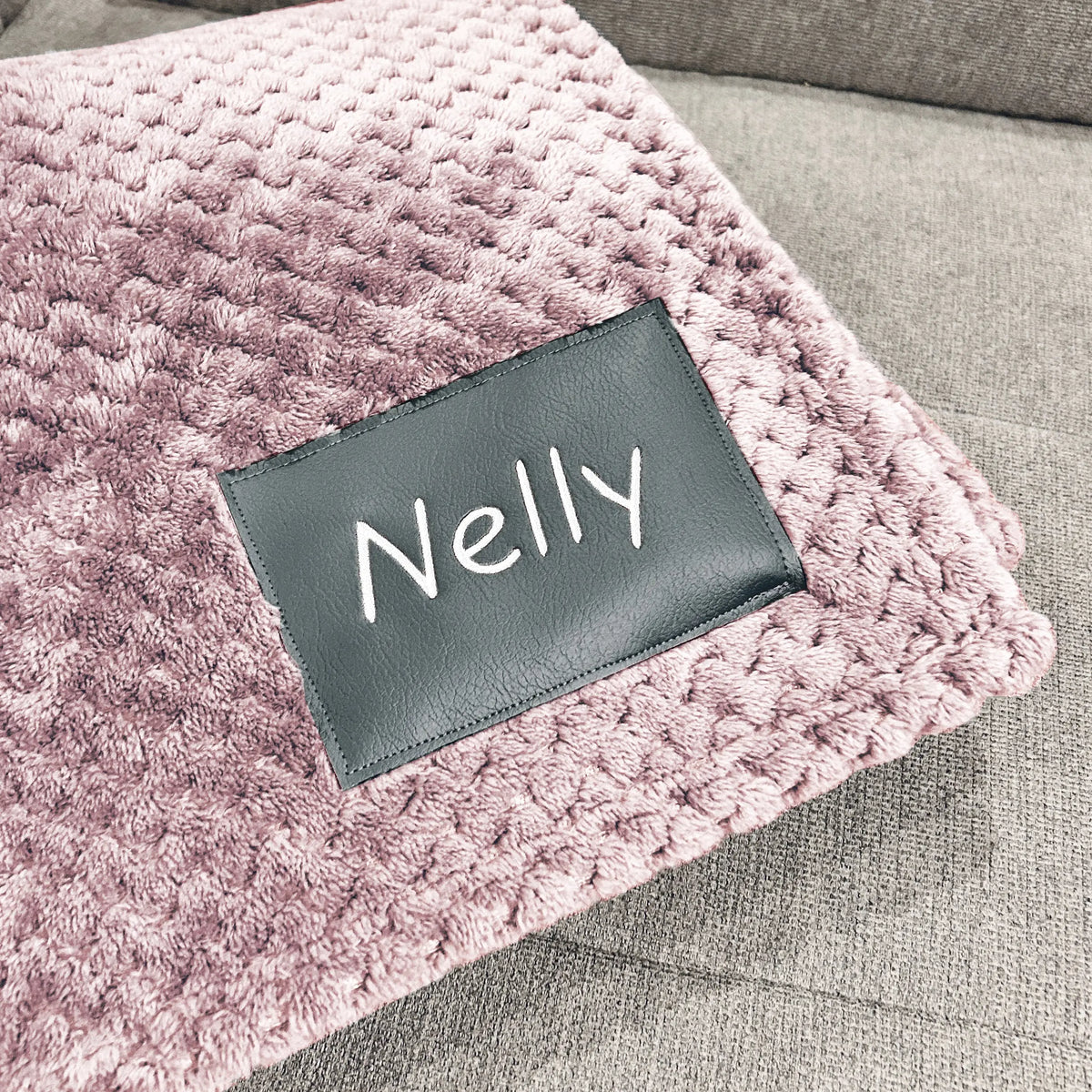 Couverture rose personnalisée pour bébé Lolikö