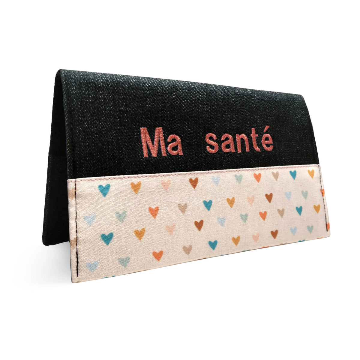 Protège carnet de santé personnalisé Lolikö Coeur multicolore Lolikö