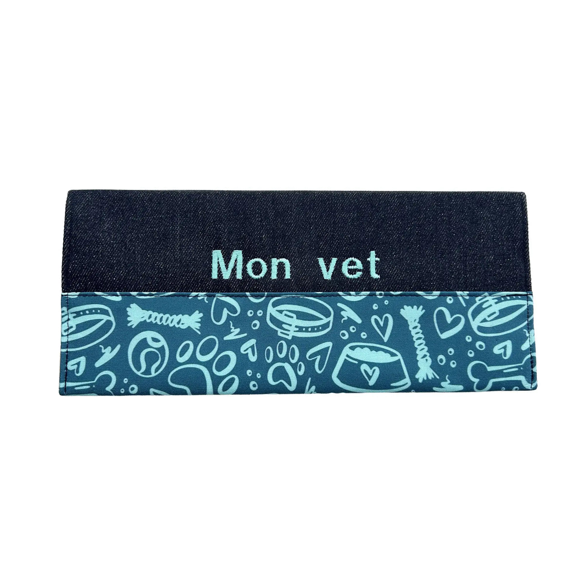 Protège carnet de vaccination Lolikö Accessoires chiens sarcelle Nelly et Cie inc.