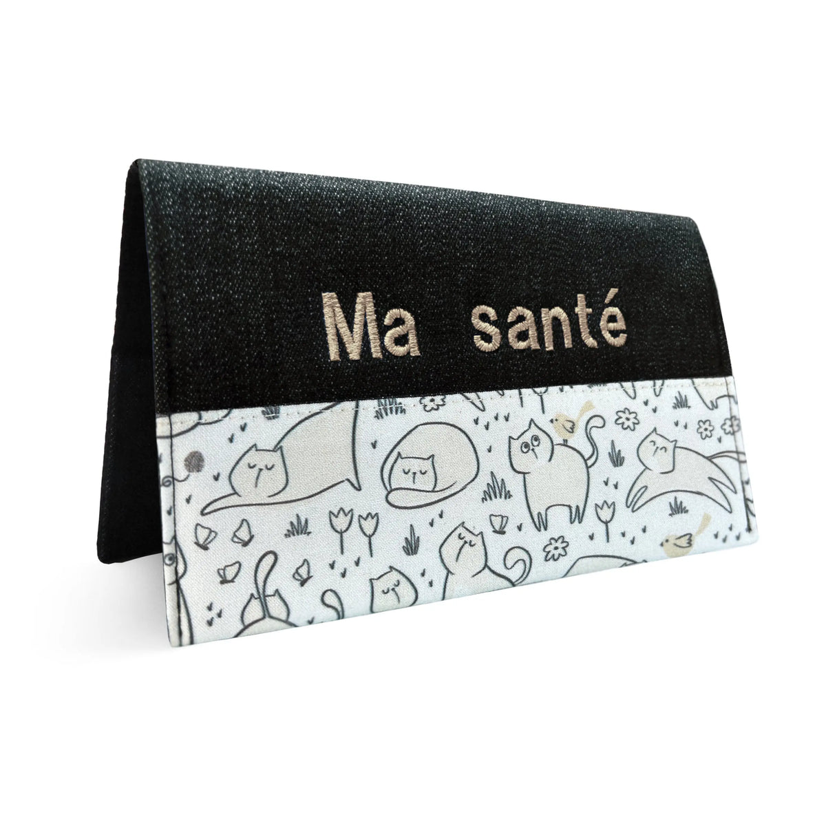 Protège carnet de santé personnalisé Lolikö Chat beige Lolikö