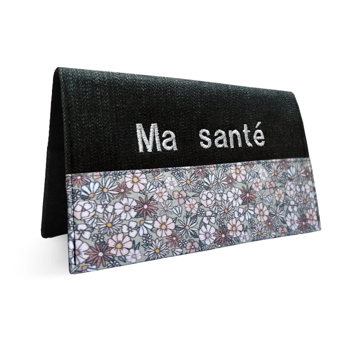 Protège carnet de santé personnalisé Lolikö Fleur verte Lolikö