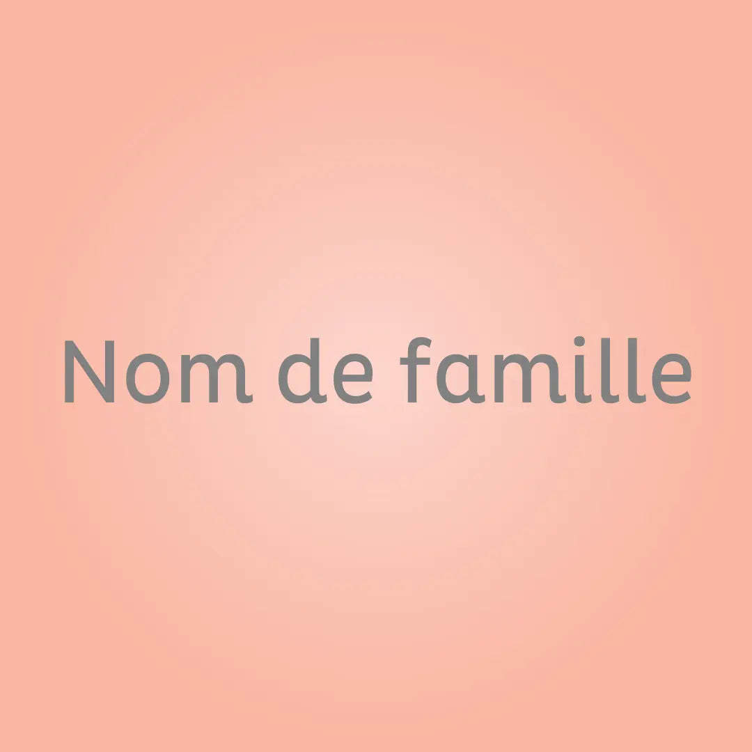 Ajouter le nom de famille Lolikö