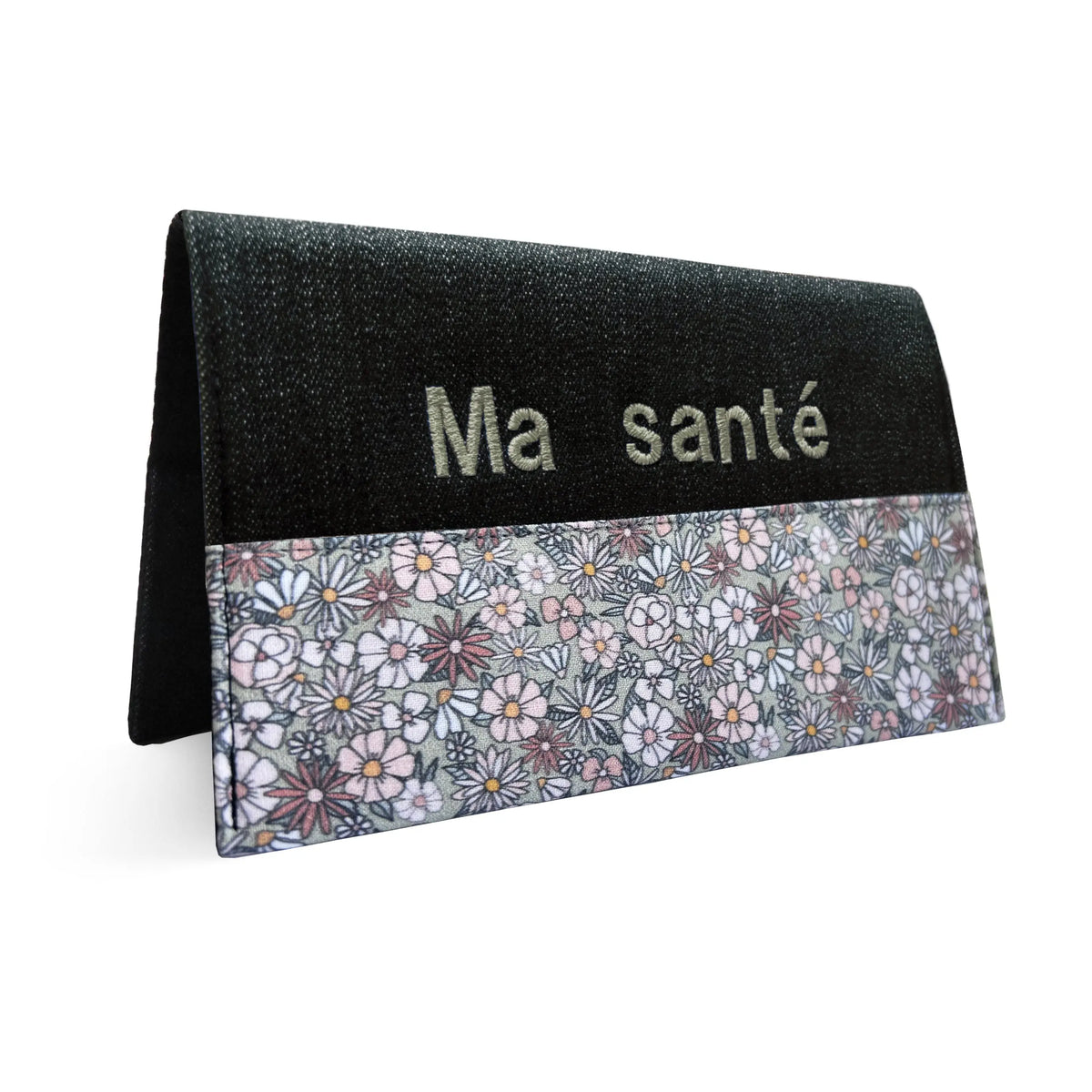 Protège carnet de santé personnalisé Lolikö Fleur verte Lolikö
