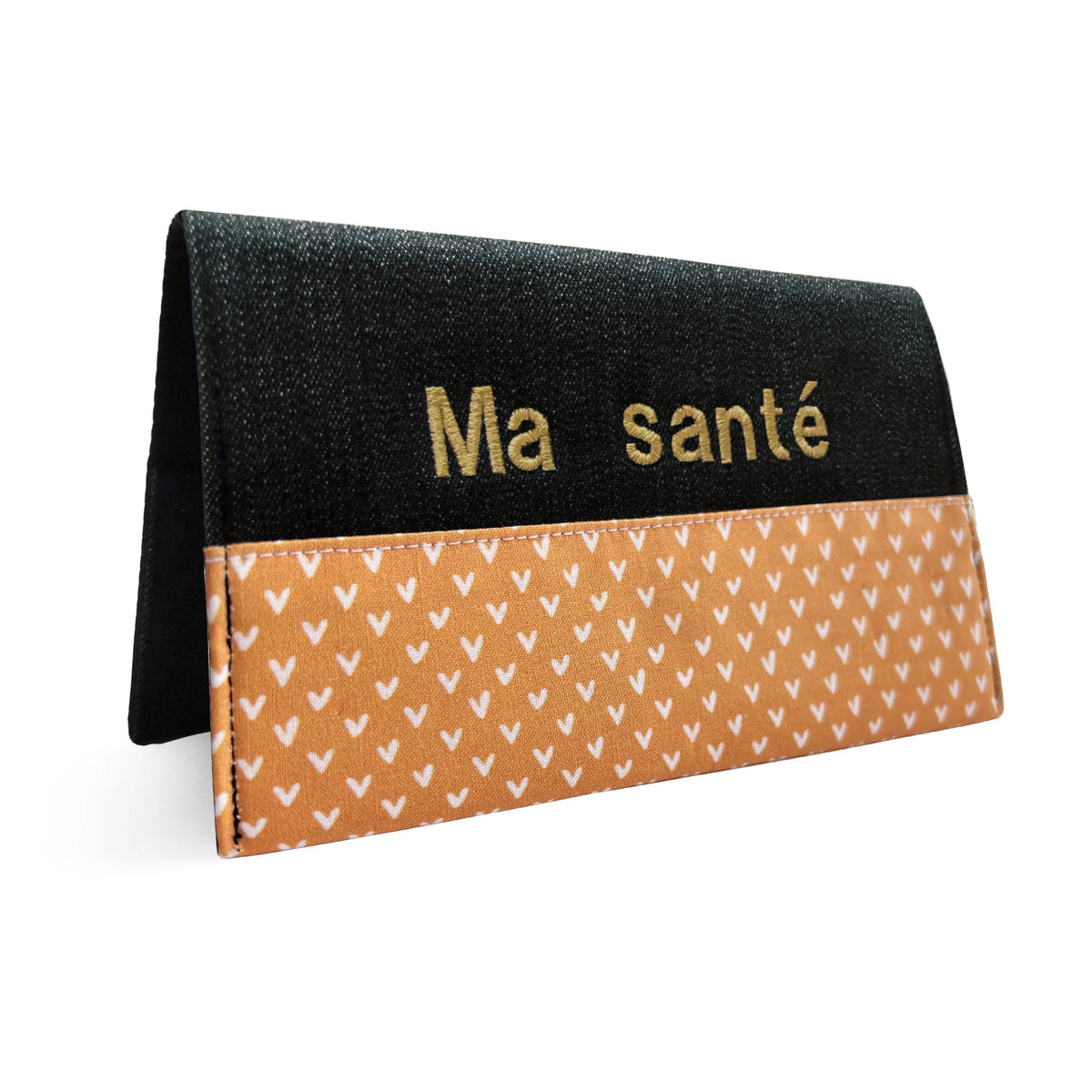 Protège carnet de santé personnalisé Lolikö Coeur jaune Lolikö