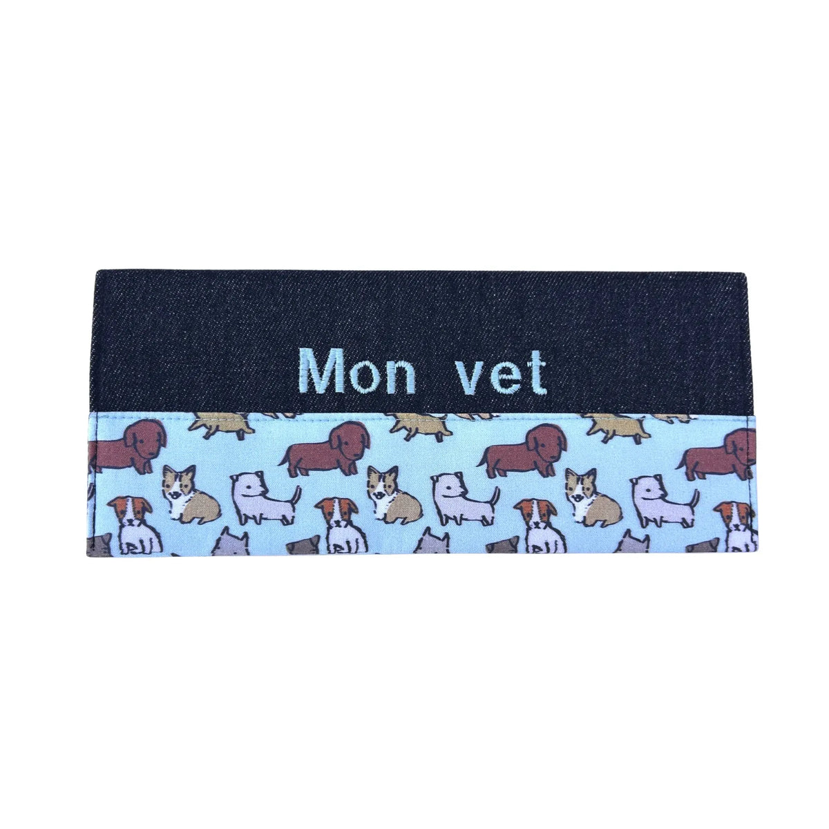 Protège carnet de vaccination Lolikö Chien bleu Nelly et Cie inc.