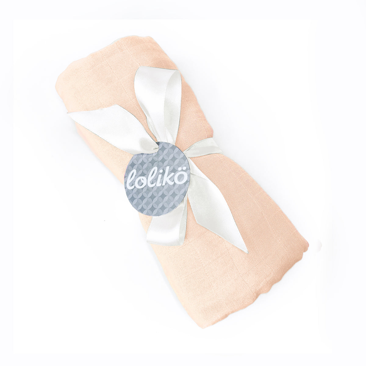 Mousseline en bambou pour bébé pêche Lolikö