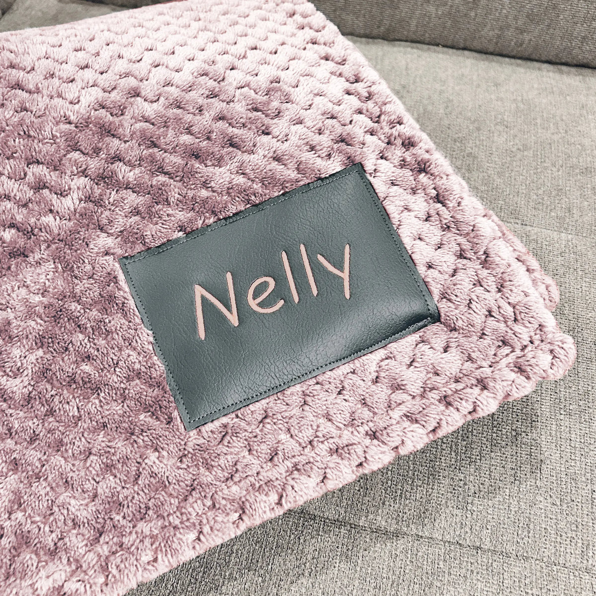 Couverture rose personnalisée pour bébé Lolikö