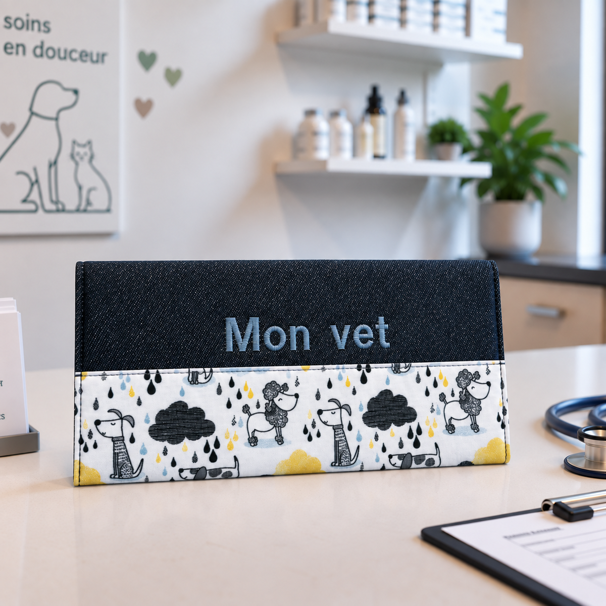 Protège carnet de vaccination Lolikö Sous la pluie