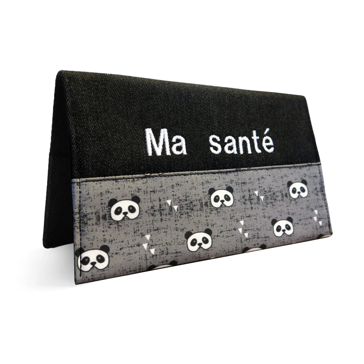 Protège carnet de santé personnalisé Lolikö Panda gris Lolikö