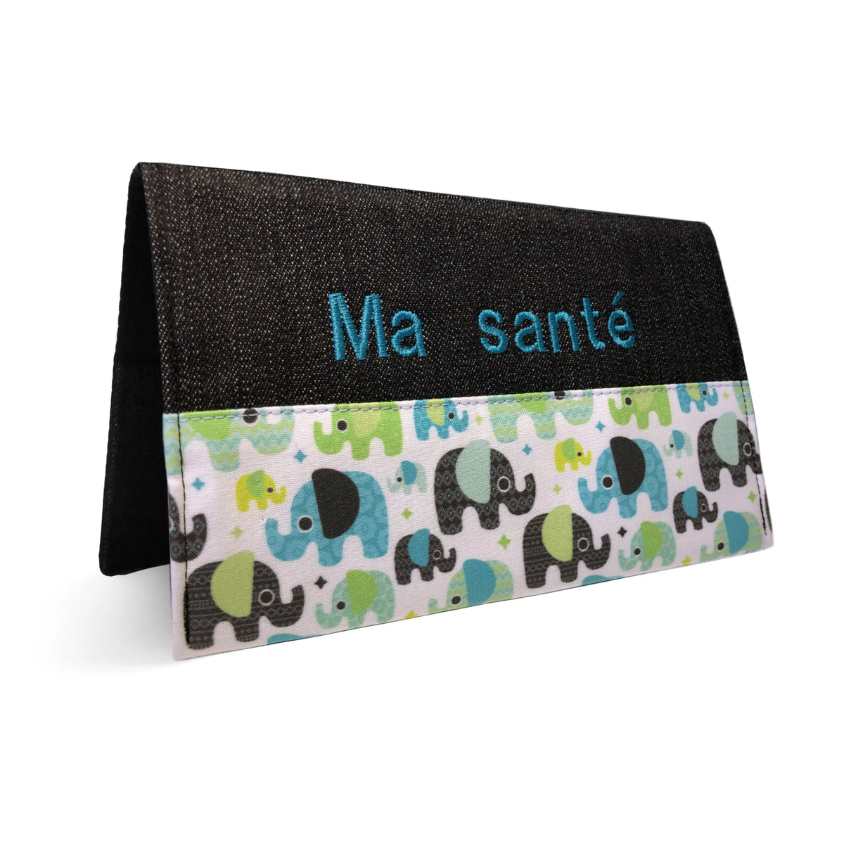 Protège carnet de santé personnalisé Lolikö Éléphant bleu Lolikö