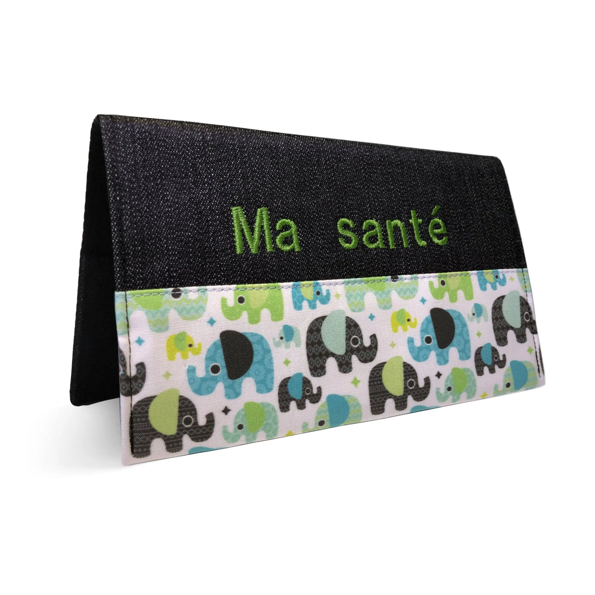 Protège carnet de santé personnalisé Lolikö Éléphant bleu Lolikö
