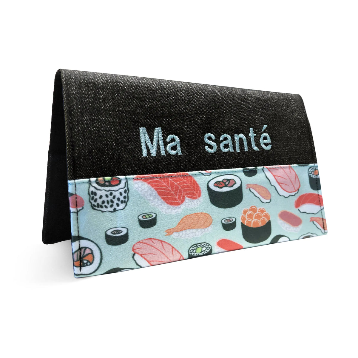 Protège carnet de santé personnalisé Lolikö Sushi turquoise Lolikö