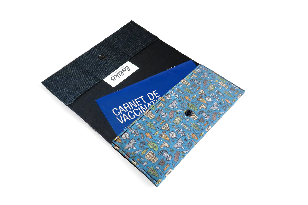Protège carnet de santé personnalisé Lolikö Camping Lolikö
