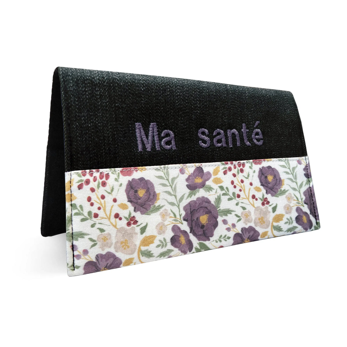 Protège carnet de santé personnalisé Lolikö Fleur lilas Lolikö
